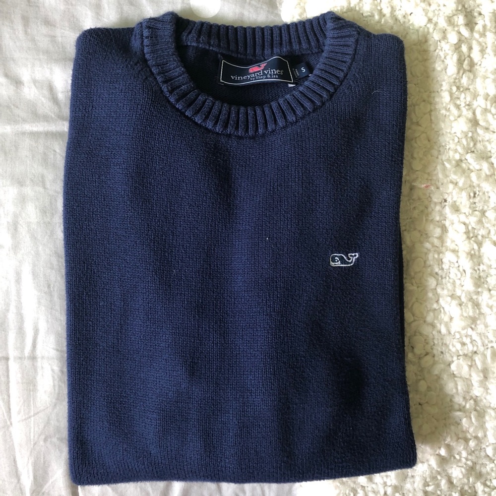 Vineyard vines navy cotton crewneck